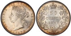 50-CENT -  1901 50-CENT -  1901 CANADIAN COINS