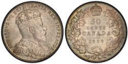 50-CENT -  1909 50-CENT -  1909 CANADIAN COINS
