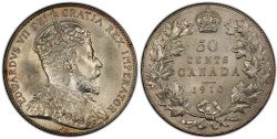 50-CENT -  1910 50-CENT -  1910 CANADIAN COINS