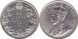 50-CENT -  1911 50-CENT -  1911 CANADIAN COINS