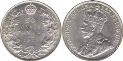 50-CENT -  1913 50-CENT -  1913 CANADIAN COINS