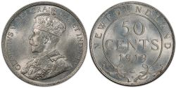 50-CENT -  1919 C 50-CENT -  1919 NEWFOUNFLAND COINS