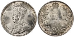 50-CENT -  1920 50-CENT LARGE-0 -  1920 CANADIAN COINS