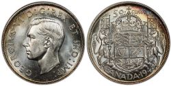 50-CENT -  1946 50-CENT WIDE DATE -  1946 CANADIAN COINS