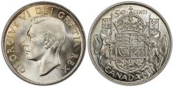 50-CENT -  1951 50-CENT NARROW DATE -  1951 CANADIAN COINS