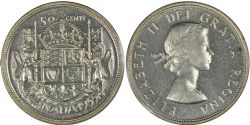 50-CENT -  1955 50-CENT -  1955 CANADIAN COINS