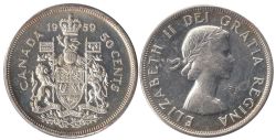50-CENT -  1959 50-CENT -  1959 CANADIAN COINS