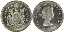50-CENT -  1961 50-CENT -  1961 CANADIAN COINS