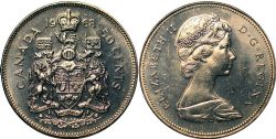 50-CENT -  1968 50-CENT WEAK STRIKE -  1968 CANADIAN COINS