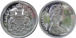 50-CENT -  1971 50-CENT -  1971 CANADIAN COINS