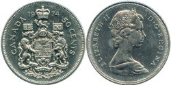 50-CENT -  1974 50-CENT -  1974 CANADIAN COINS