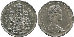 50-CENT -  1976 50-CENT -  1976 CANADIAN COINS