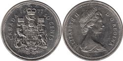 50-CENT -  1977 50-CENT -  1977 CANADIAN COINS