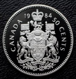 50-CENT -  1984 50-CENT (PR) -  1984 CANADIAN COINS