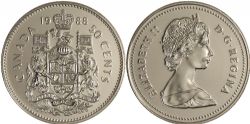 50-CENT -  1988 50-CENT -  1988 CANADIAN COINS