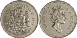 50-CENT -  1990 50-CENTS -  1990 CANADIAN COINS
