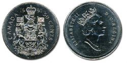 50-CENT -  1991 50-CENTS -  1991 CANADIAN COINS