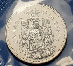 50-CENT -  1993 50-CENT - PL (PL) -  1993 CANADIAN COINS