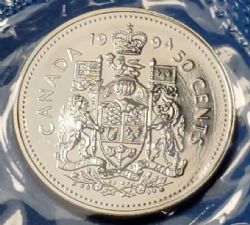 50-CENT -  1994 50-CENT - PL (PL) -  PIÈCES DU CANADA 1994