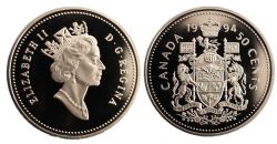 50-CENT -  1994 50-CENT (PR) -  1994 CANADIAN COINS