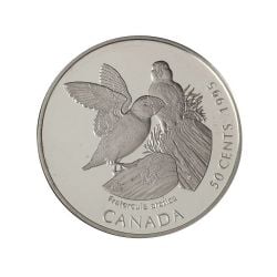 50-CENT -  1995 50-CENT - ATLANTIC PUFFINS (FRATERCULA ARCTICA) (PR) -  1995 CANADIAN COINS 01