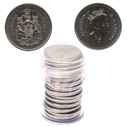 50-CENT -  1996 50-CENT - 25 COINS PACK - BRILLIANT UNCIRCULATED (BU) -  1996 CANADIAN COINS