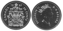 50-CENT -  1997 50-CENT - SPECIMEN (SP) -  1997 CANADIAN COINS
