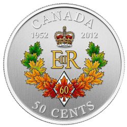 50-CENT -  2012 50-CENT - DIAMOND JUBILEE: THE ROYAL CYPHER (SP) -  2012 CANADIAN COINS