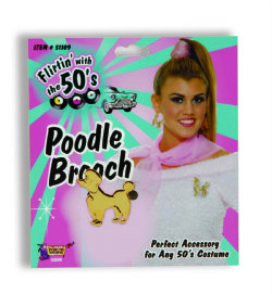 50'S -  GOLD POODLE BROACH