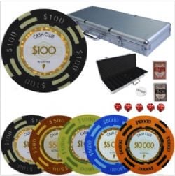 500-CHIP POKER CASE -  CASH CLUB (14 GRAMS) - HIGHT BETS