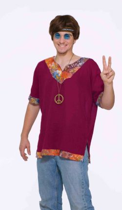60'S -  GROOVY SHIRT COSTUME (ADULT - ONE SIZE)