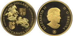60TH WEDDING ANNIVERSARY OF QUEEN ELIZABETH -  2007 CANADIAN COINS