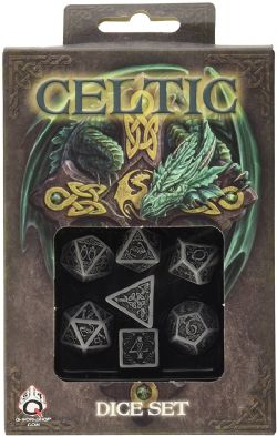 7 DICE, CELTIC, BLACK AND GREY -  Q-WORKSHOP