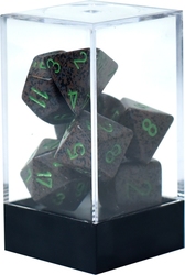 7 DICE, EARTH -  SPECKLED
