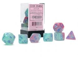 7 DICE, GEL GREEN-PINK AND BLUE