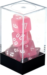 7 DICE, PINK/WHITE -  FROSTED
