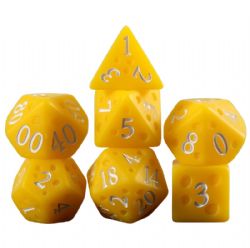 7 DICE, RESIN DICE SET, CHEESE