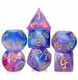 7 DICE, RESIN DICE SET, LUCID