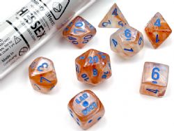 7 DICE, ROSE GOLD WITH LIGHT BLUE -  BOREALIS