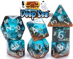 7 DICE RPG SET -  7 DICE, BIOME DEEP SEA -  INCLUSION DICE