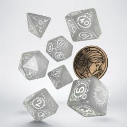 7 DICE RPG SET -  7 DICE, CIRI, THE LADY OF SPACE AND TIME -  THE WITCHER Q-WORKSHOP