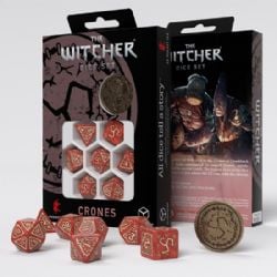 7 DICE RPG SET -  7 DICE, CRONES, BREWESS -  THE WITCHER Q-WORKSHOP