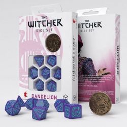 7 DICE RPG SET -  7 DICE, DANDELION, HALF CENTURY OF POETRY -  THE WITCHER Q-WORKSHOP