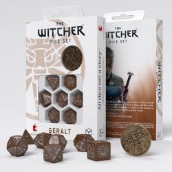 7 DICE RPG SET -  7 DICE, GERALT, ROACH'S COMPANION -  THE WITCHER Q-WORKSHOP