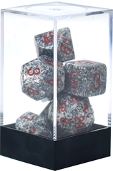 7 DICE RPG SET -  7 DICE, GRANITE -  SPECKLED CHX