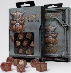 7 DICE RPG SET -  7 DICE, JEWEL -  DWARVEN Q-WORKSHOP