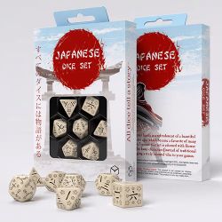 7 DICE RPG SET -  7 DICE, LAST WORDS STONE -  JAPANESE Q-WORKSHOP