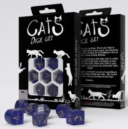 7 DICE RPG SET -  7 DICE, MEOWSTER -  CATS Q-WORKSHOP