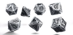 7 DICE RPG SET -  7 DICE, METAL -  CALL OF CTHULHU Q-WORKSHOP