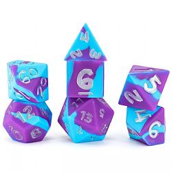 7 DICE RPG SET -  7 DICE, PSIONIC COMBAT -  ANTI-STRESS DICE